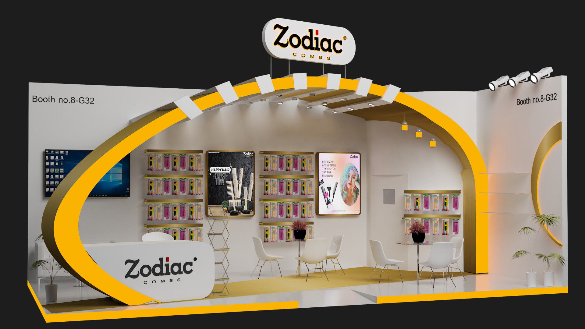 Actual built exhibition stall by Magnet Events