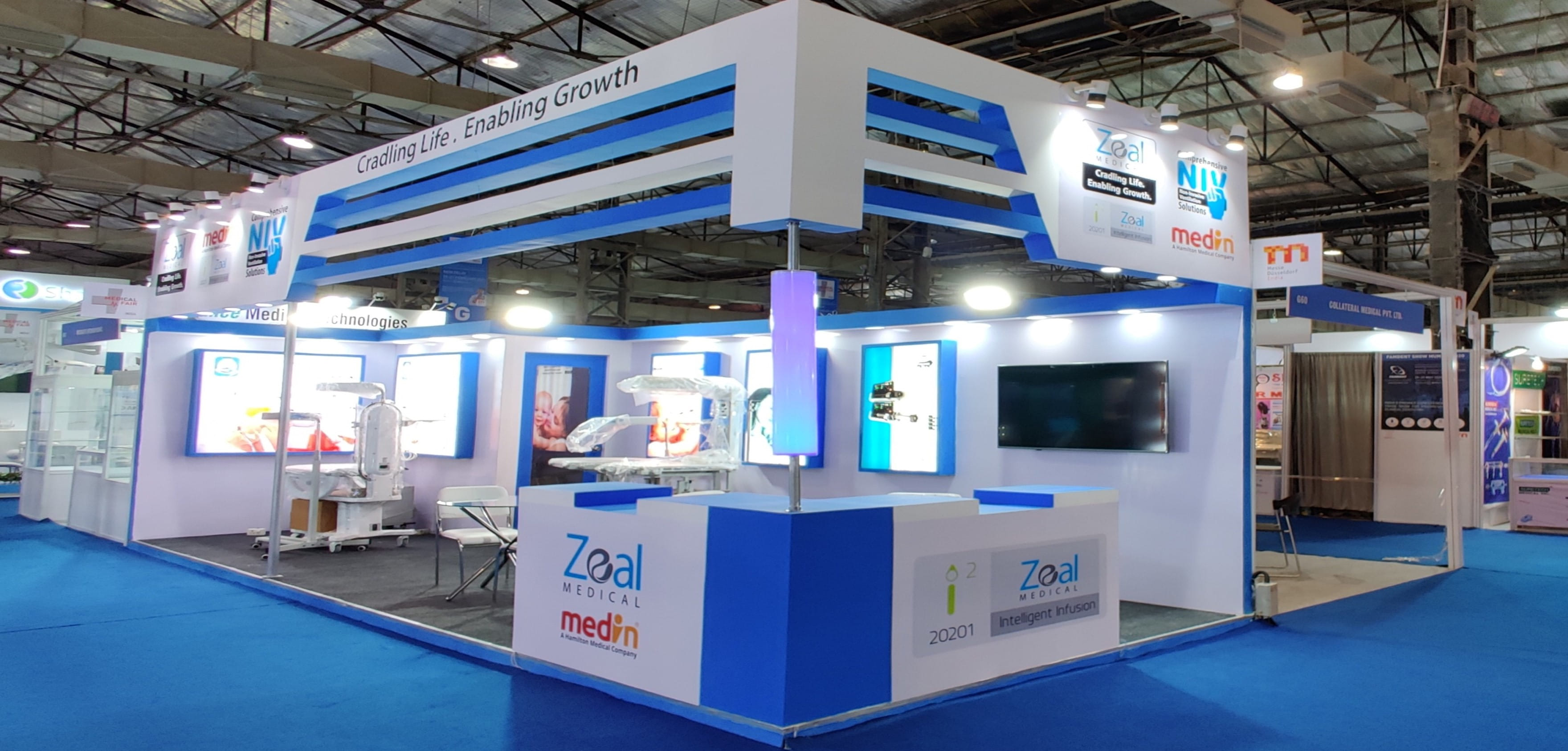 Custom Exhibition Stall Design for Indian Client by Magnet Events